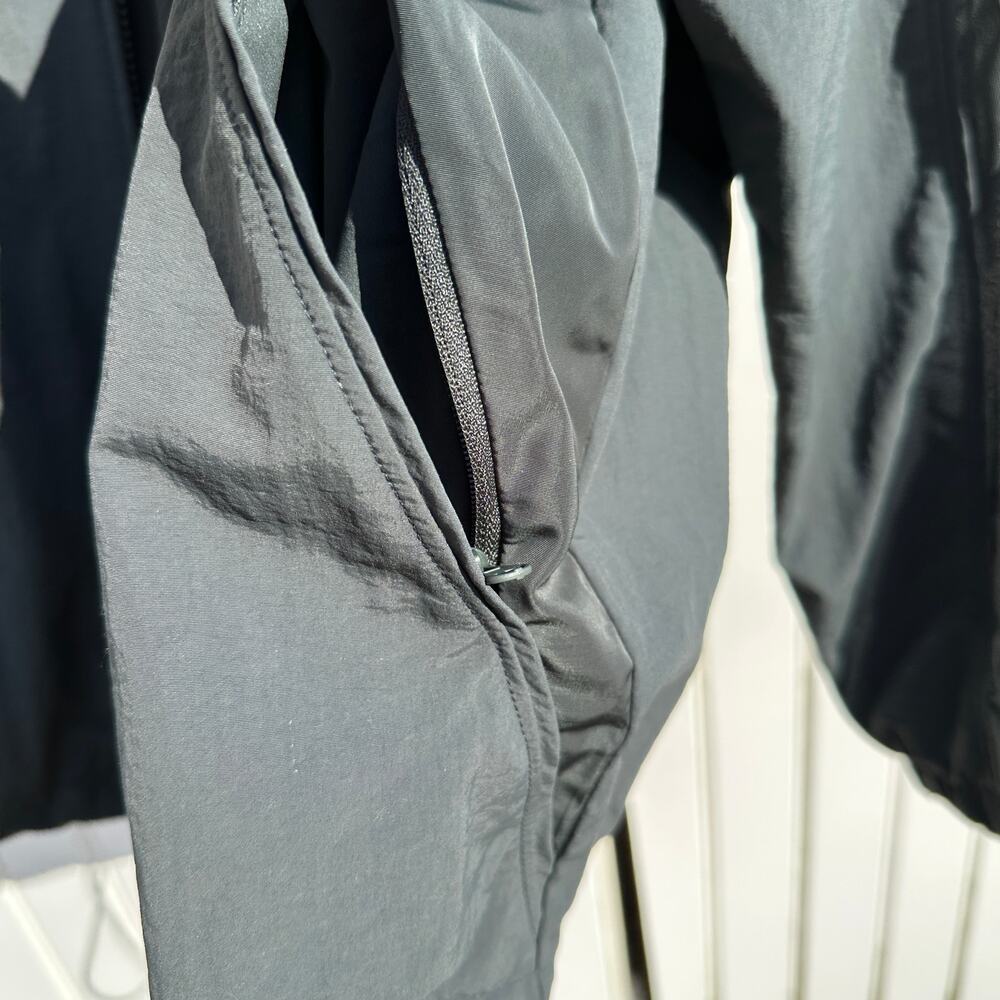 Alo Yoga Origin Full-Zip Track Jacket Size XXS Charcoal Green Windbreaker $198 - Picture 16 of 16
